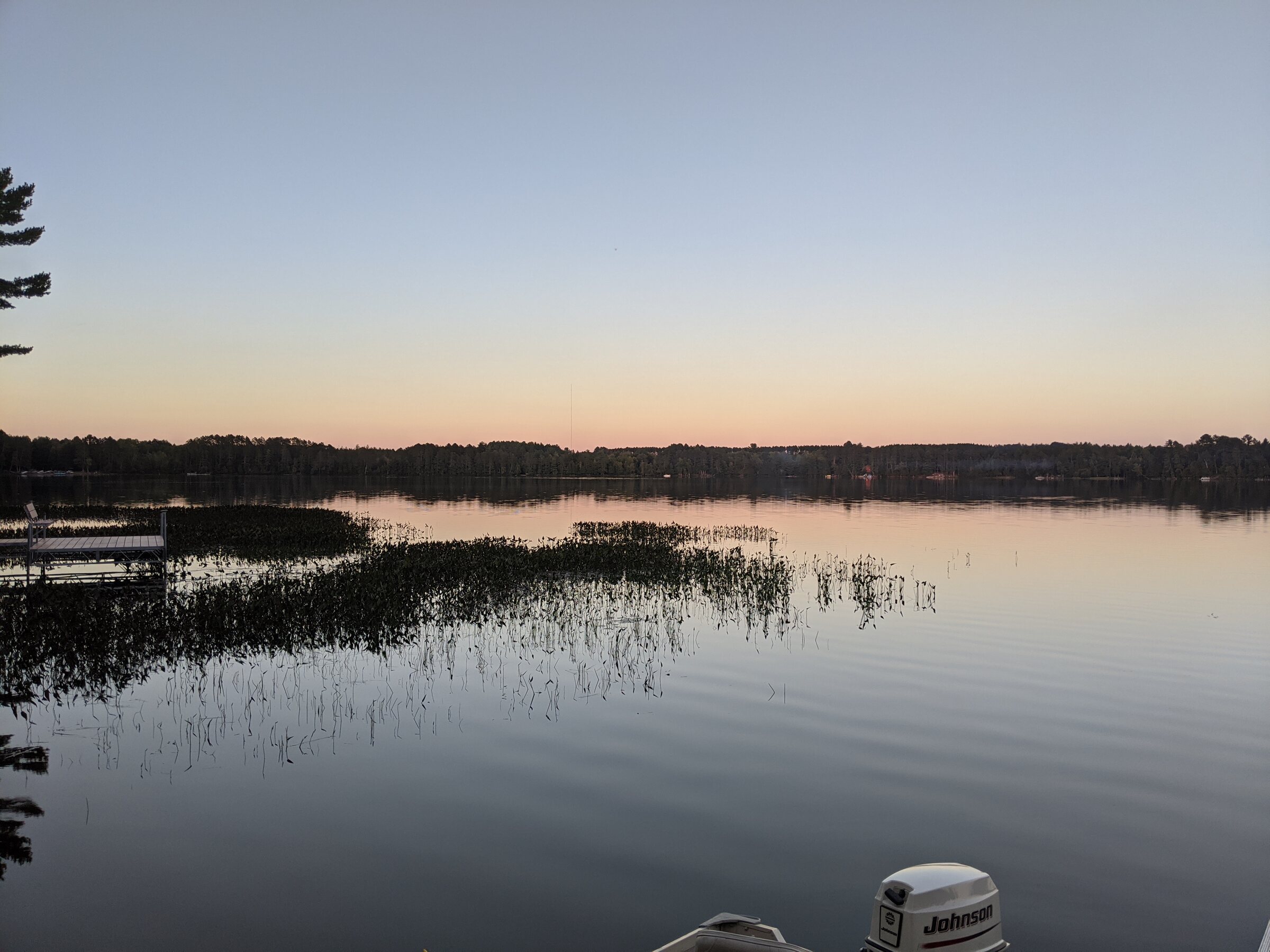 Evening light over Snowden Lake